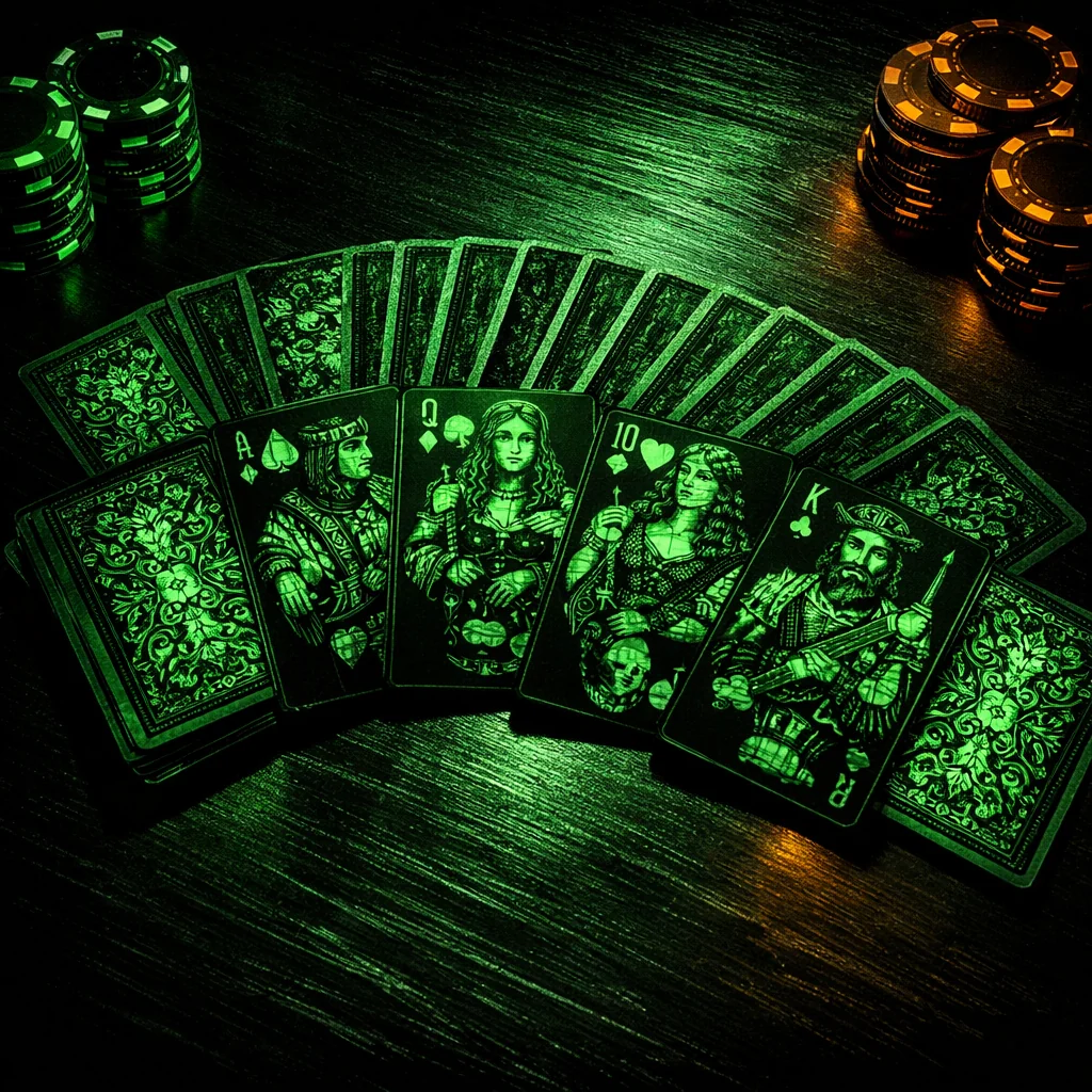 Live dealer deelt speelkaarten op casino tafel